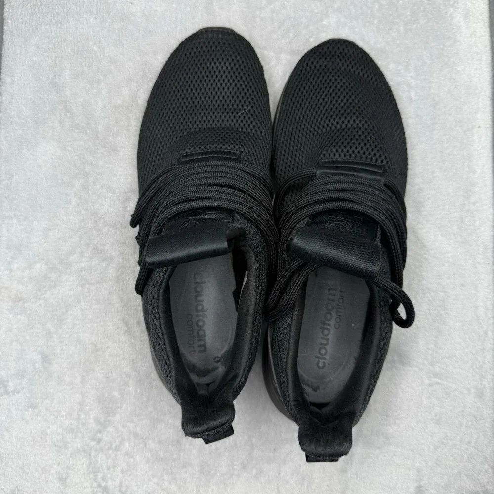 Adidas Lite Racer Adapt Cloudfoam Black Mesh Slip On Shoes Men's Size 9